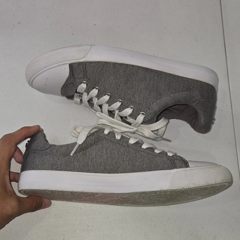 GBG Los Angeles GGOLEEX-C Grey Textile Low Top Sneakers Size 8.5 M